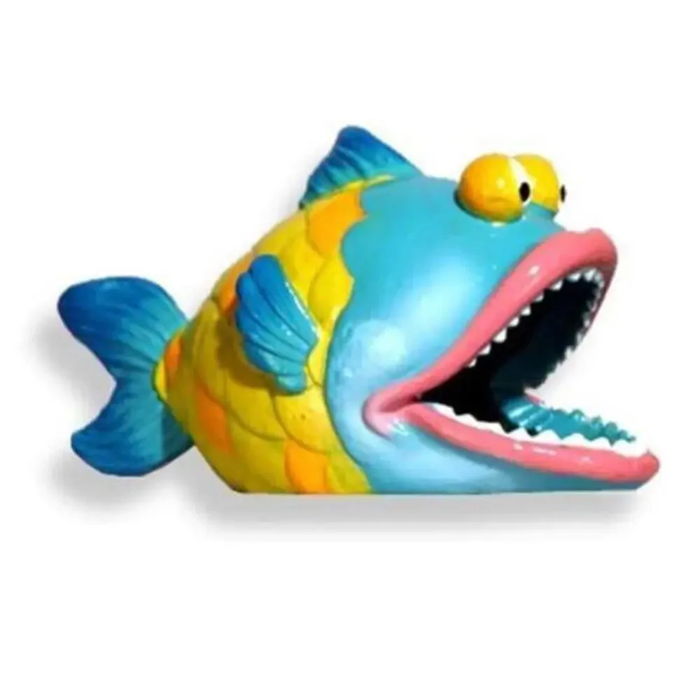 Exotic Environments Big Bass Fish Aquarium Ornament, 5-Inch by 2-1/2-Inch by 3-I